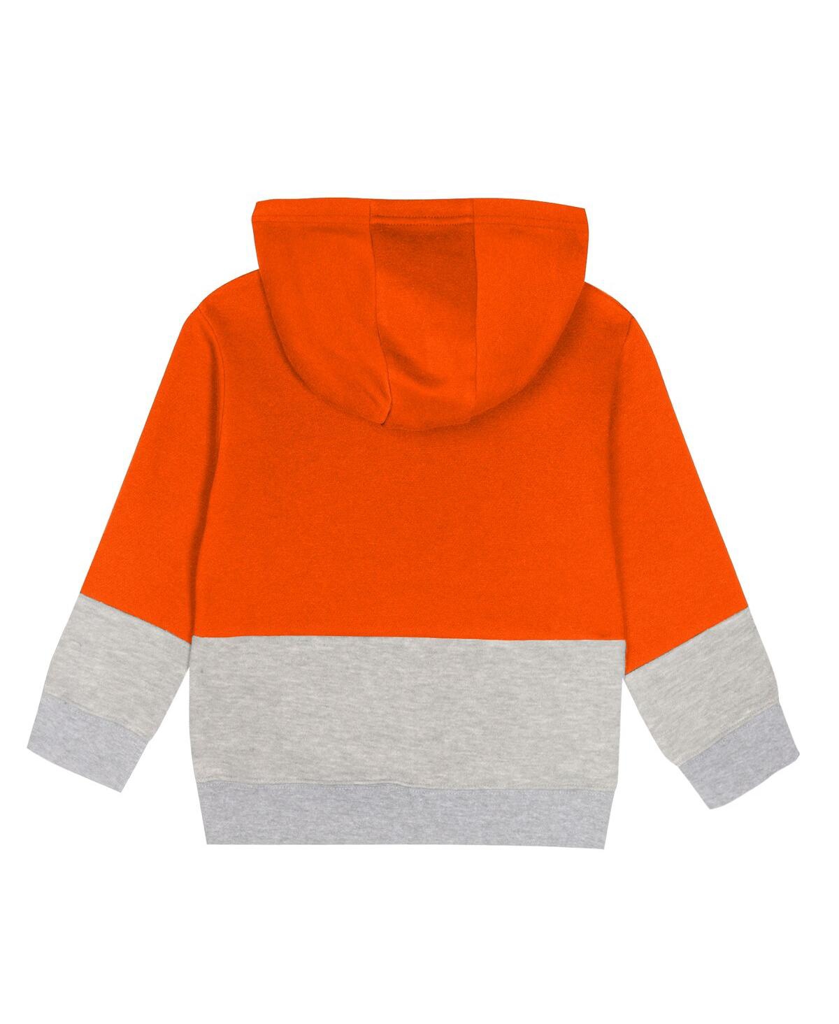 Outerstuff Toddler 2-piece Orange Denver Broncos Lineman Fleece Hoodie And Pants Set In Orange