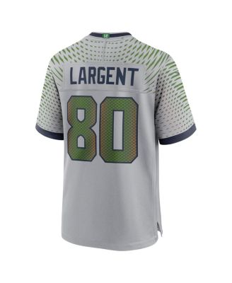 Men's Steve Largent Wolf Gray Seattle Seahawks 2025 Rivalries Collection Retired Player Game Jersey