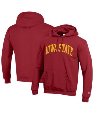 Champion - Men's Cardinal Iowa State Cyclones Basic Arch Fleece Pullover Hoodie