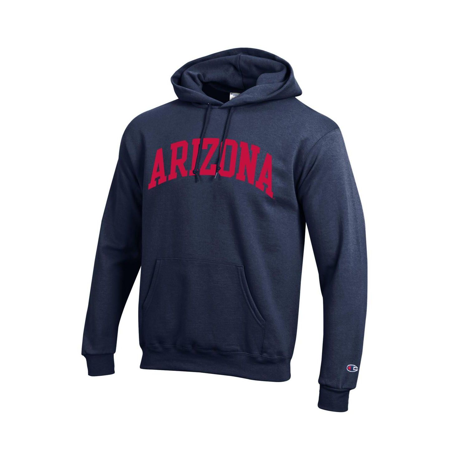 Мужское худи Champion Navy Arizona Wildcats Basic Arch Fleece Pullover — фото 3