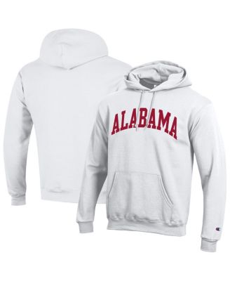 Champion - Men's White Alabama Crimson Tide Basic Arch Fleece Pullover Hoodie