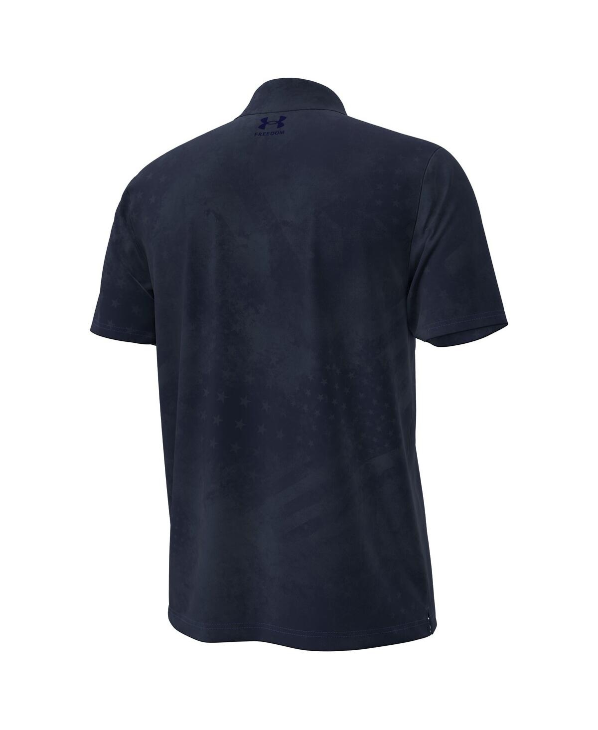 Under Armour Men's Navy Notre Dame Fighting Irish Freedom Collection Armourfuse Polo Shirt In Blue