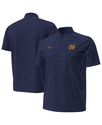 Under Armour - Men's Navy Notre Dame Fighting Irish Drive Camo Jacquard Polo Shirt