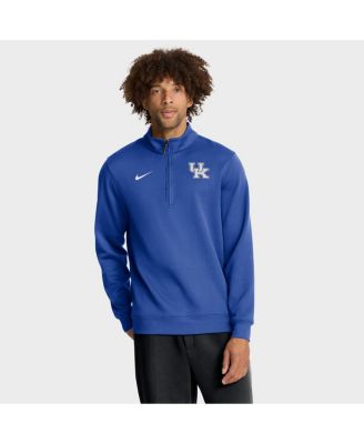 Nike - Men's Royal Kentucky Wildcats 2025 Coaches Premium Dri-FIT Half-Zip Pullover Hoodie