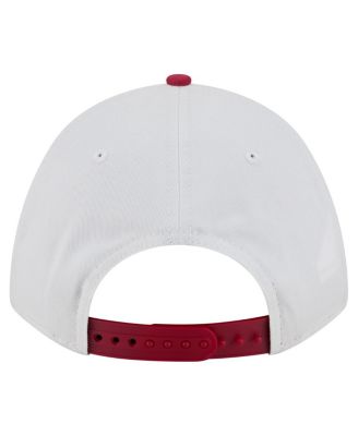 Men's White/Cardinal USC Trojans Arch Two-Tone Rope 9FORTY A-Frame M-Crown Adjustable Hat
