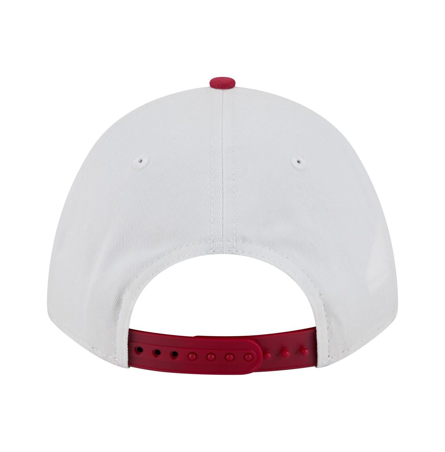 Мужская кепка New Era White/Cardinal USC Trojans Arch Two-Tone Rope 9FORTY A-Frame M-Crown Adjustable Hat — фото 3