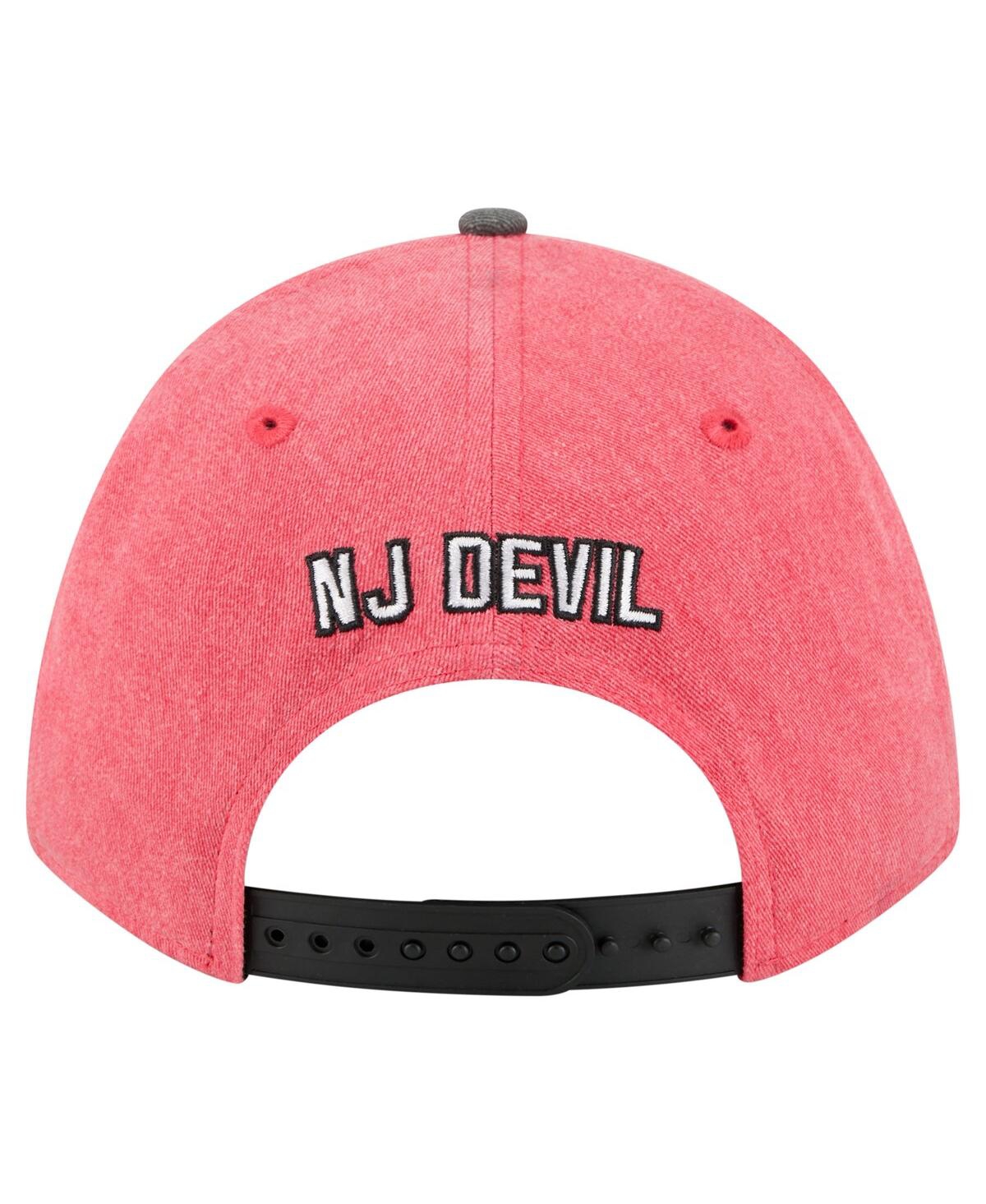 New Era Men's Red/Black New Jersey Devils Mascot 2-Tone 9FORTY Adjustable Hat