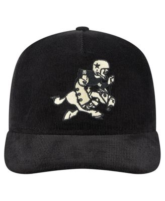 Men's Black Dallas Cowboys Retro Joe Nostalgic Corduroy Golfer Adjustable Hat