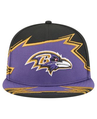 Men's Black/Purple Baltimore Ravens Break 59FIFTY Fitted Hat