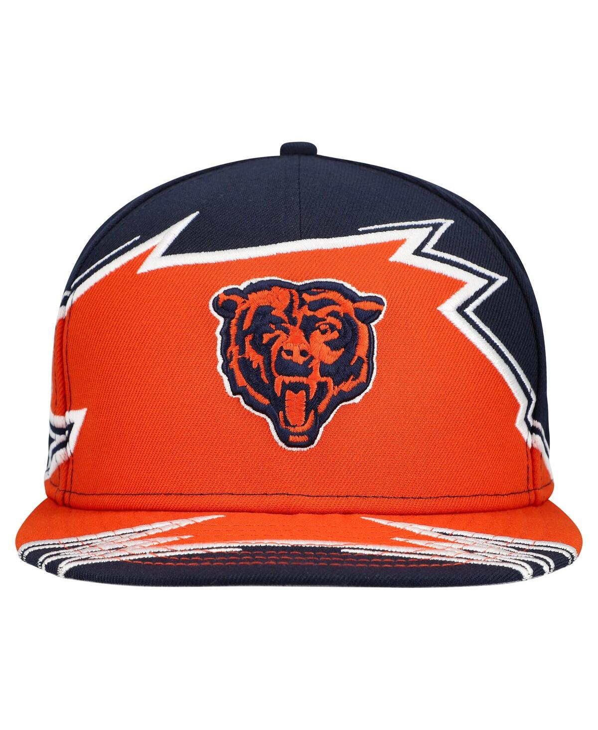 New Era Men's Navy/orange Chicago Bears Break 59fifty Fitted Hat In Multi
