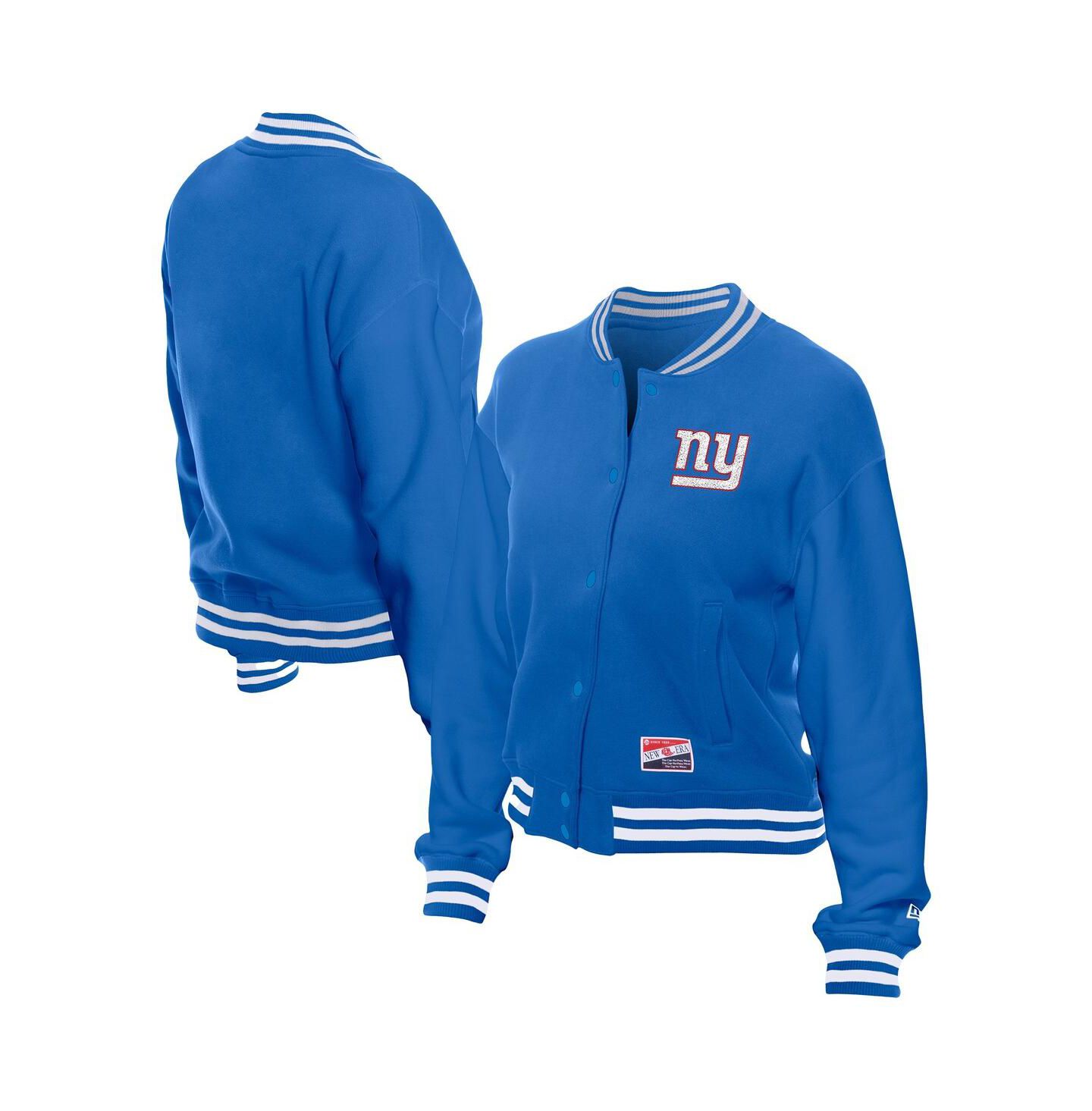 Женская куртка New Era Royal New York Giants Throwback Fleece Full-Snap — фото 1