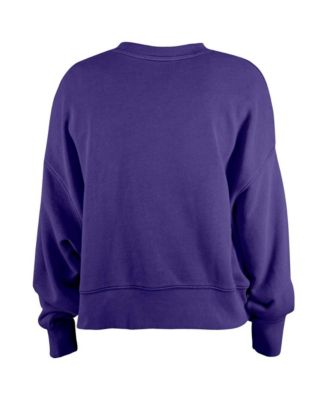 Girl's Purple Baltimore Ravens Flip Sequin Sweatshirt