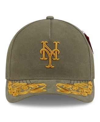 Men's Olive New York Mets A-Frame 9FORTY Adjustable Hat