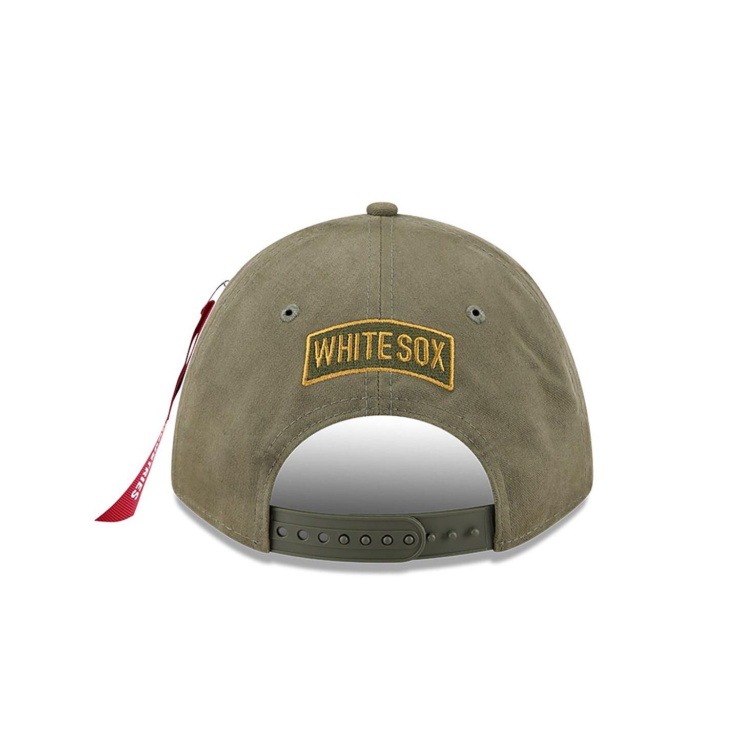 Мужская кепка New Era Olive Chicago White Sox A-Frame 9FORTY Adjustable Hat — фото 4