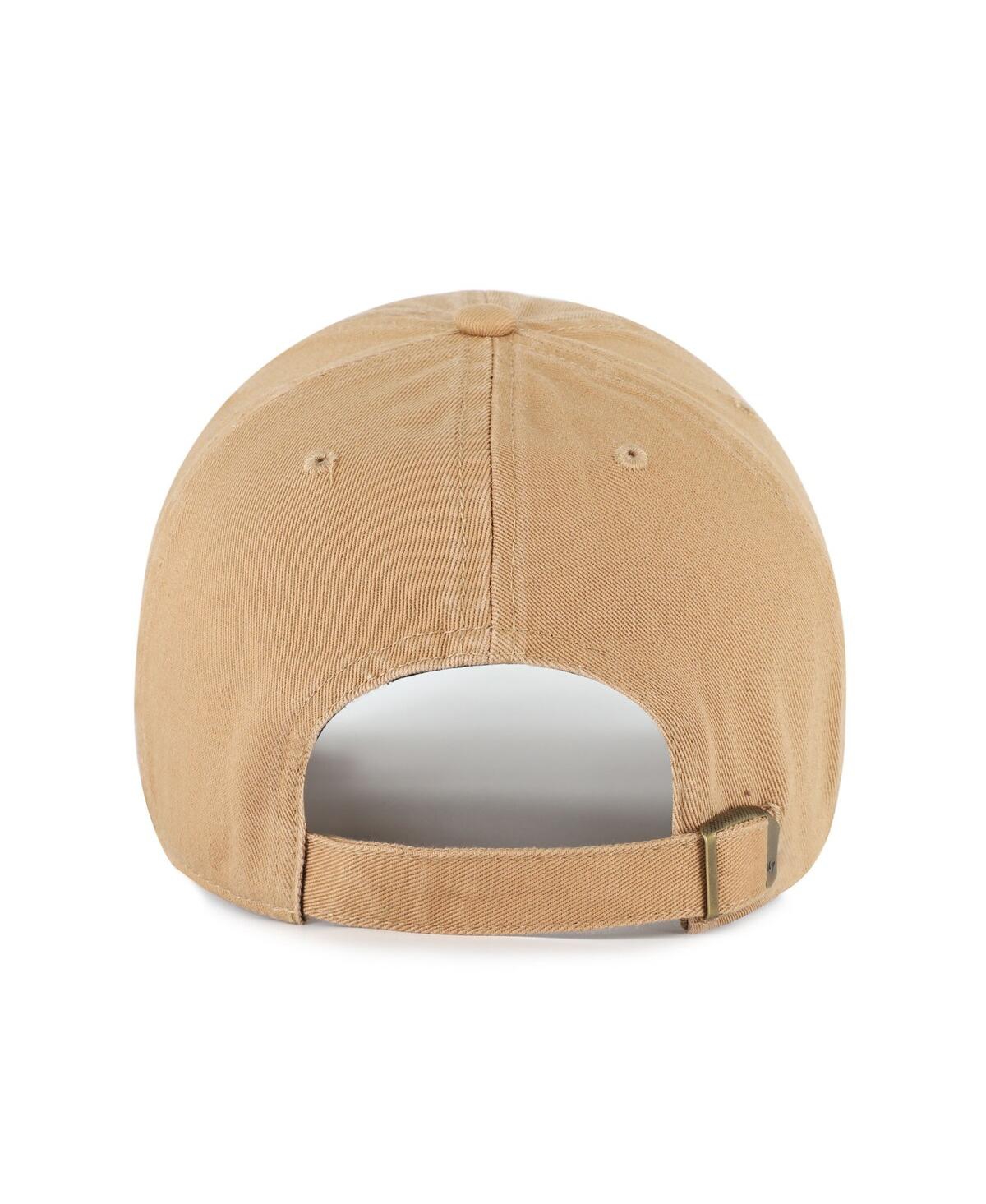 47 Brand Men's Sand Cornell Big Red Clean Up Adjustable Hat In Brown