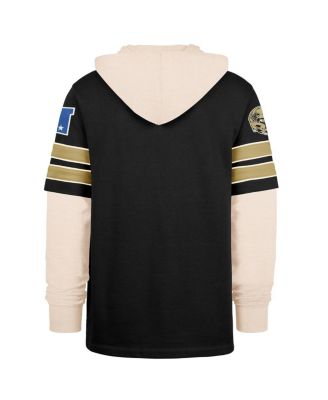 47 Brand Men's Black New Orleans Saints Split Zone Cornerback Duo Hoodie