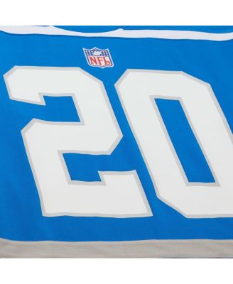 Men's Barry Sanders Blue Detroit Lions Maxxed Out Fashion Hockey Jersey