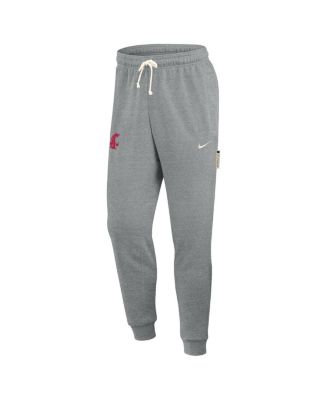 Men's Heather Gray Washington State Cougars 2025 Sideline Standard Issue Dri-FIT Taper Sweatpants