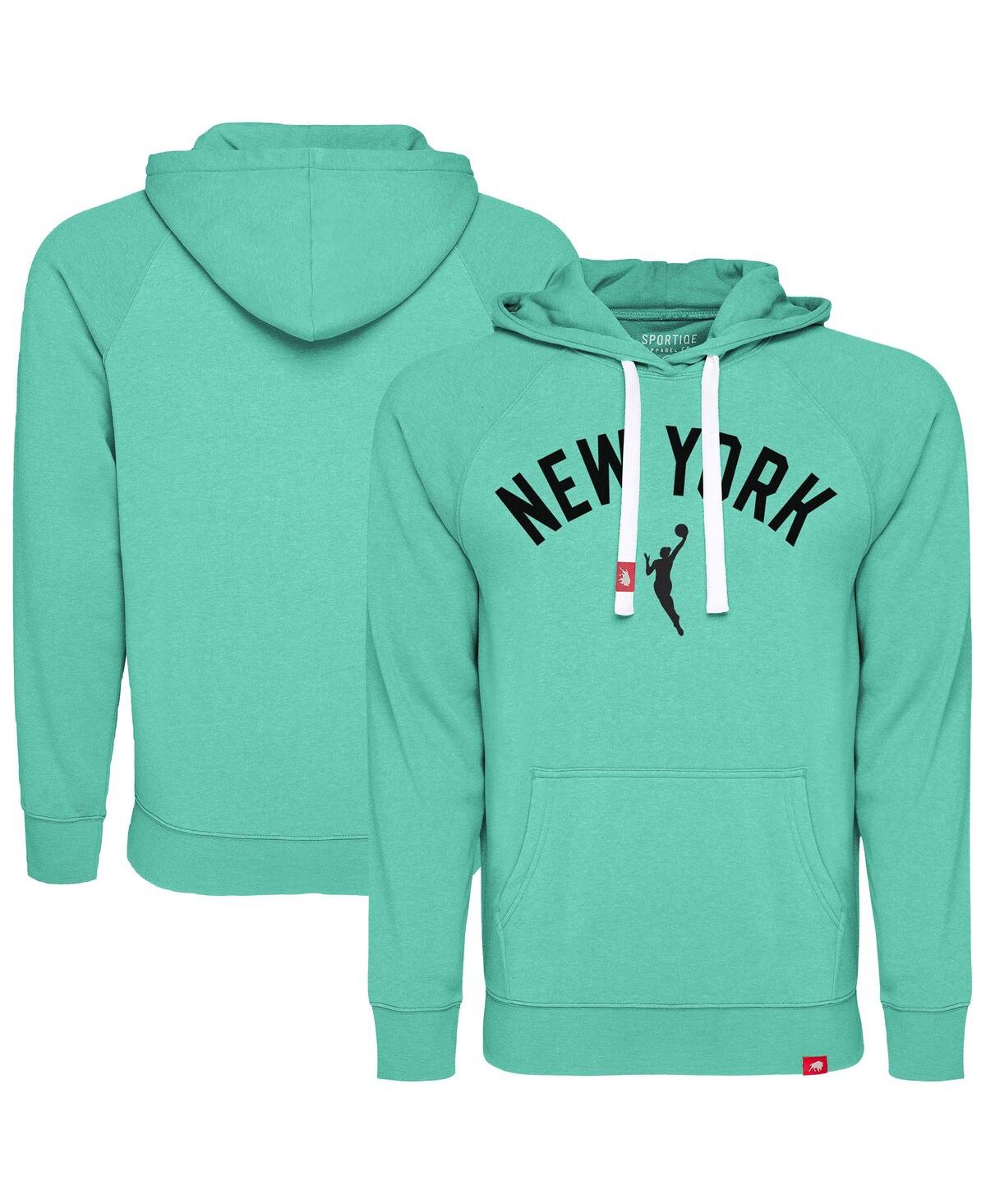 Sportiqe Men's And Women's Mint New York Liberty Olsen Tri-blend Hoodie In Green