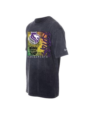 Men's Black Sacramento Kings Distressed Sport Classics Enzyme Washed T-Shirt