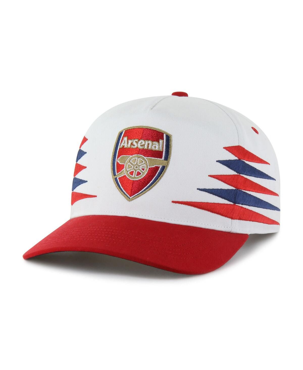 Мужская белая/красная шляпа Arsenal с бриллиантовой огранкой и регулируемой навеской