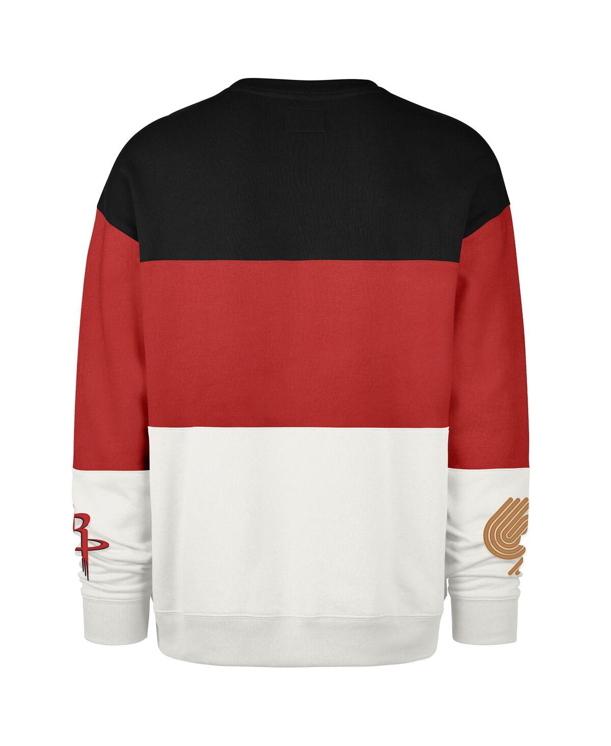 47 Brand Men's And Women's Red Houston Rockets 2024/25 City Edition On Five Maximalist Pullover Sweatshirt In Red