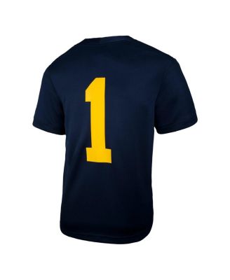 Preschool 1 Navy Michigan Wolverines Untouchable Replica Game Jersey