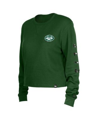 Women's Green New York Jets Sport Night Thermal Long Sleeve T-Shirt