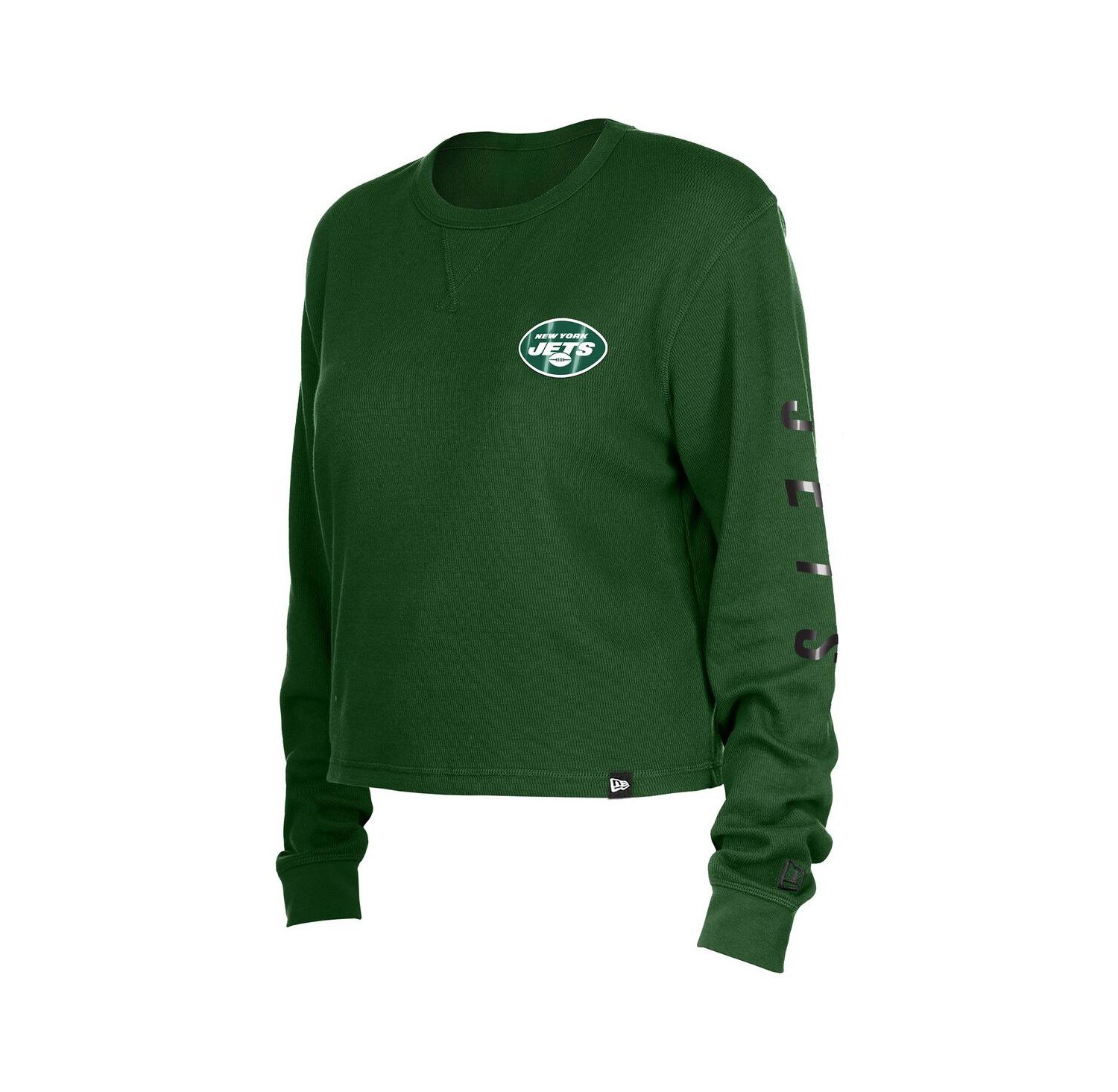 Women's Green New York Jets Sport Night Thermal Long Sleeve T-Shirt