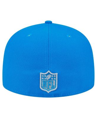 Men's Blue Detroit Lions Main Side Patch 59FIFTY Fitted Hat