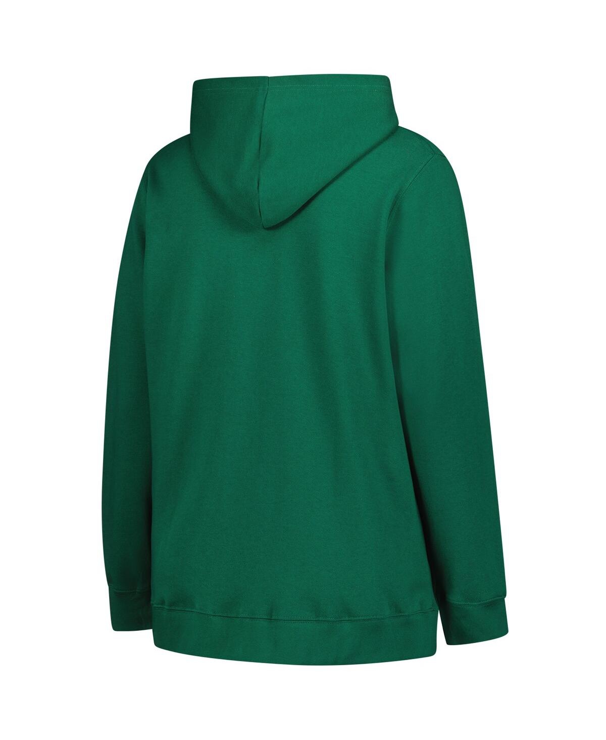 47 Brand Women'sâ Green Bay Packers Plus Size Whirlwind Naomi Hoodie In Green