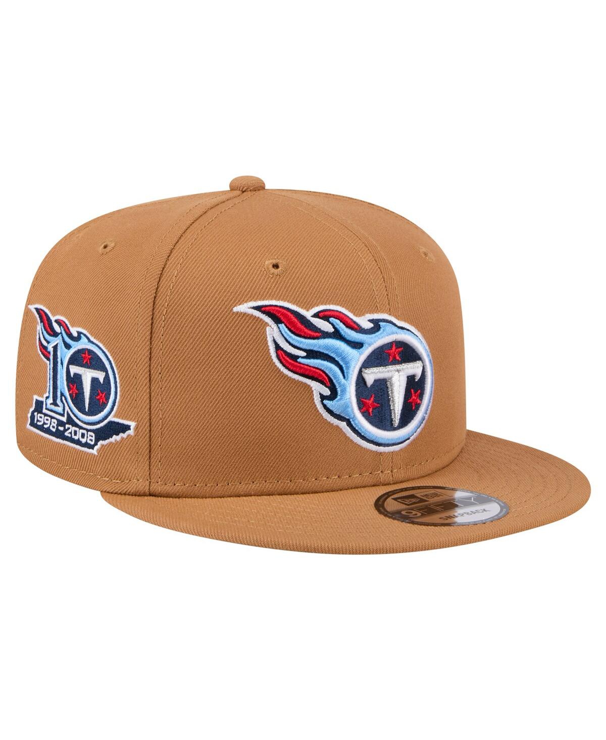 New Era Big Boys and Girls Brown Tennessee Titans Color Pack Side Patch 9FIFTY Snapback Hat - Brown