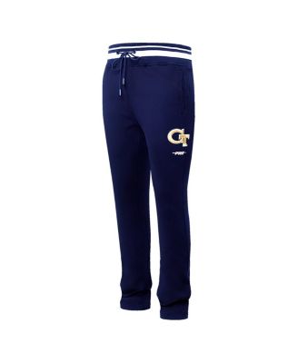 Men's Navy Georgia Tech Yellow Jackets Script Tail Fleece Sweatpants
