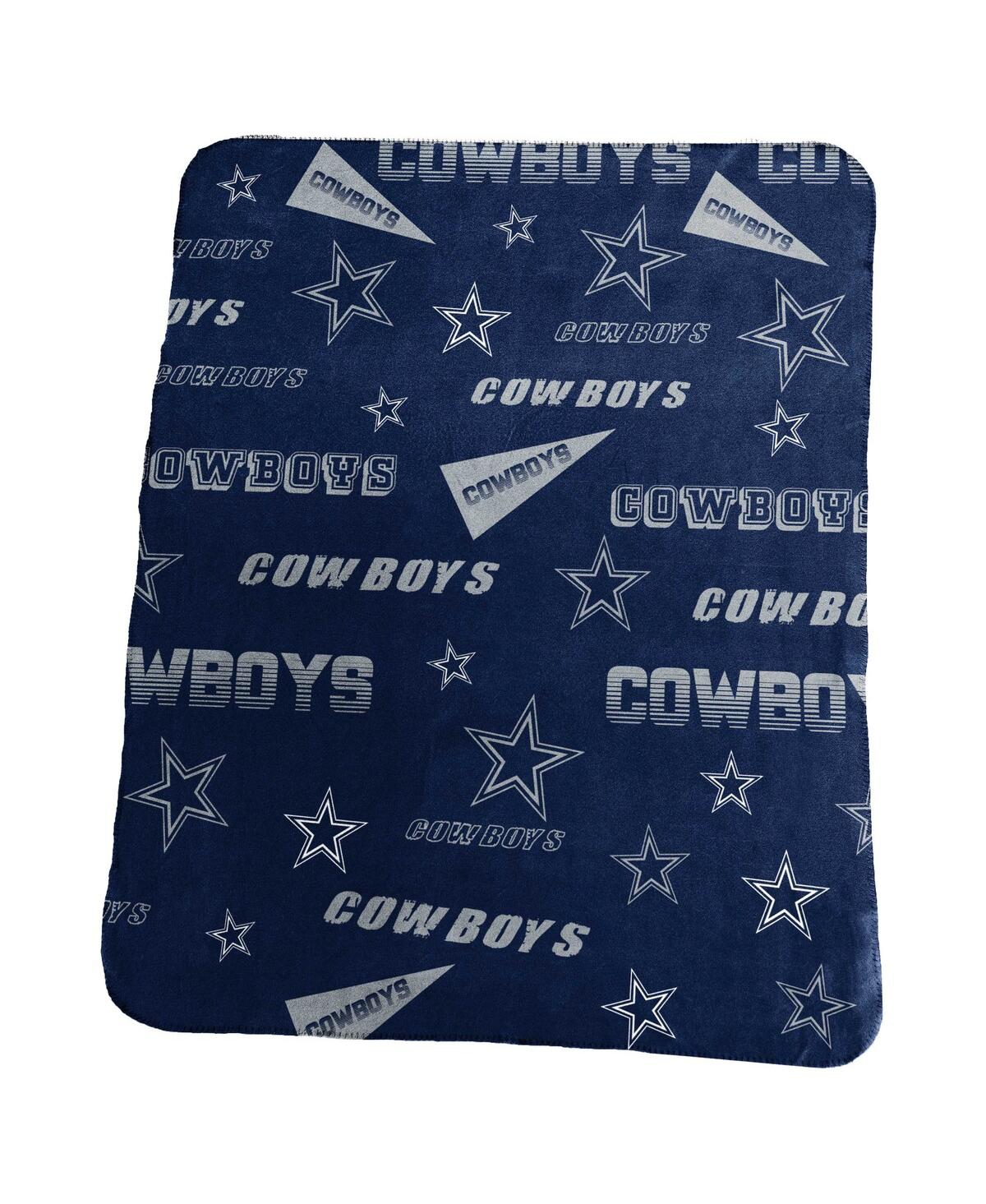 Logo Brands Dallas Cowboys 50" X 60" Classic Fleece Blanket In Blue