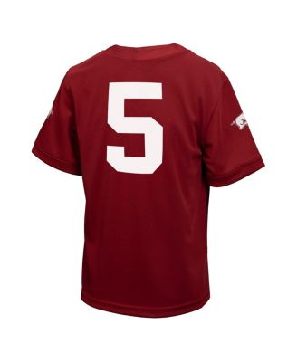 Toddler 5 Cardinal Arkansas Razorbacks Untouchable Replica Game Jersey