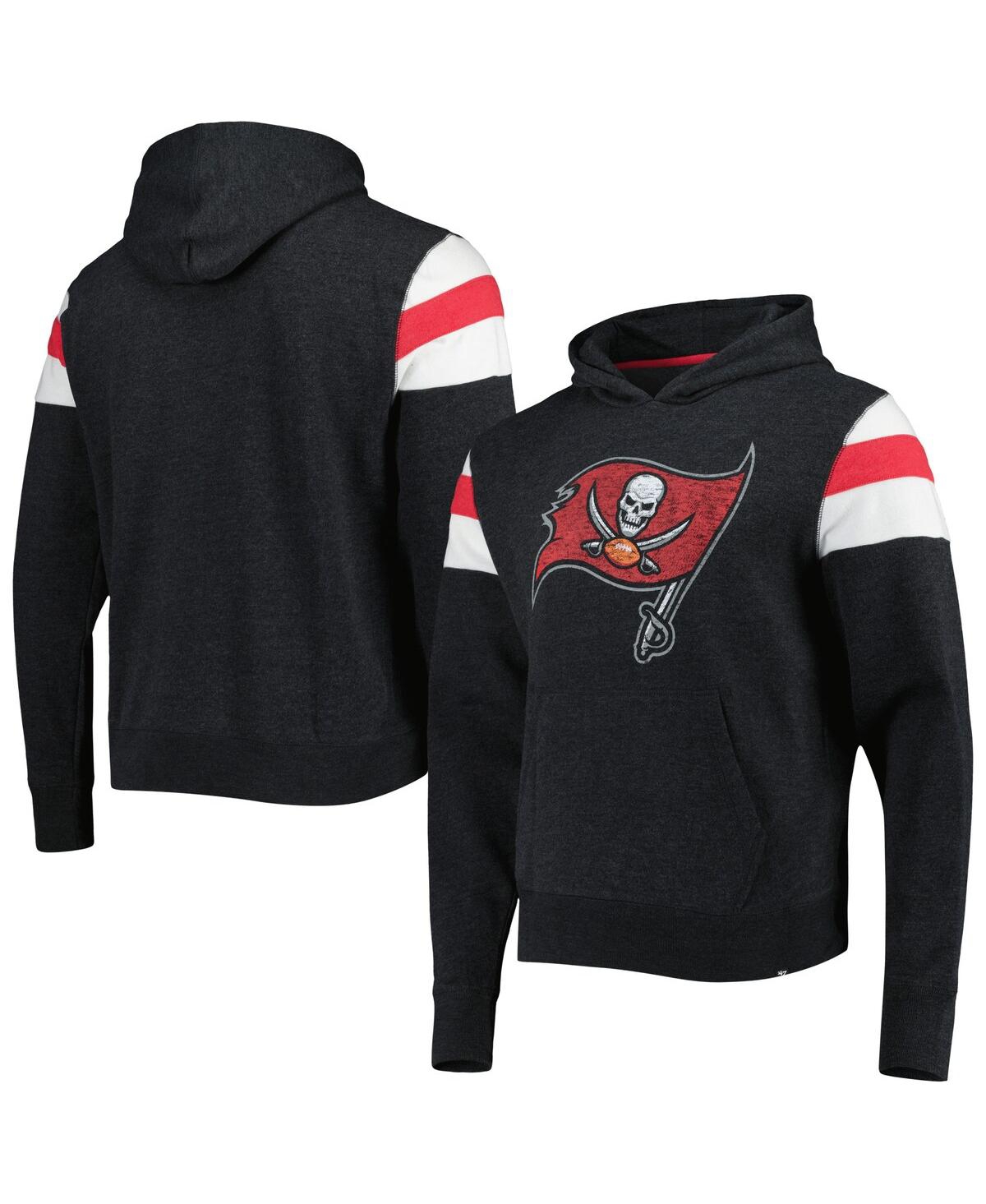 '47 Brand Men's Heathered Black Tampa Bay Buccaneers Premier Nico Pullover Hoodie - Black