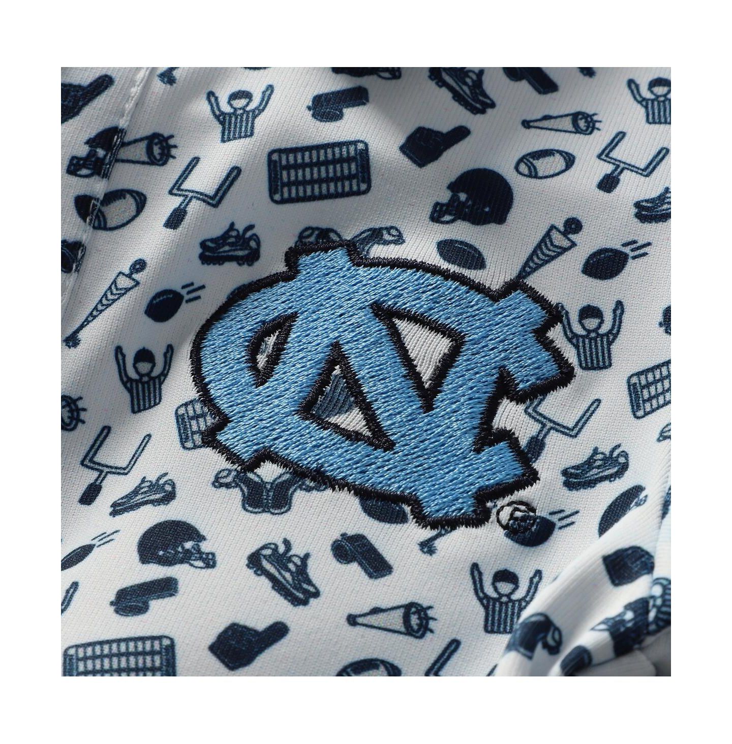 Рубашки Garb Navy North Carolina Tar Heels Tom Allover Print Performance Polo для мальчиков-малышей — фото 2