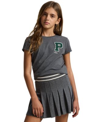 Girls' 7-16 Letterman Short Sleeve T-Shirt