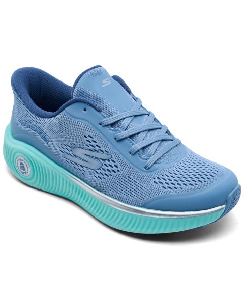 Женские кроссовки Skechers Slip-ins: Arch Fit Go Run Anywhere Running, цвет: Синий / Бирюзовый