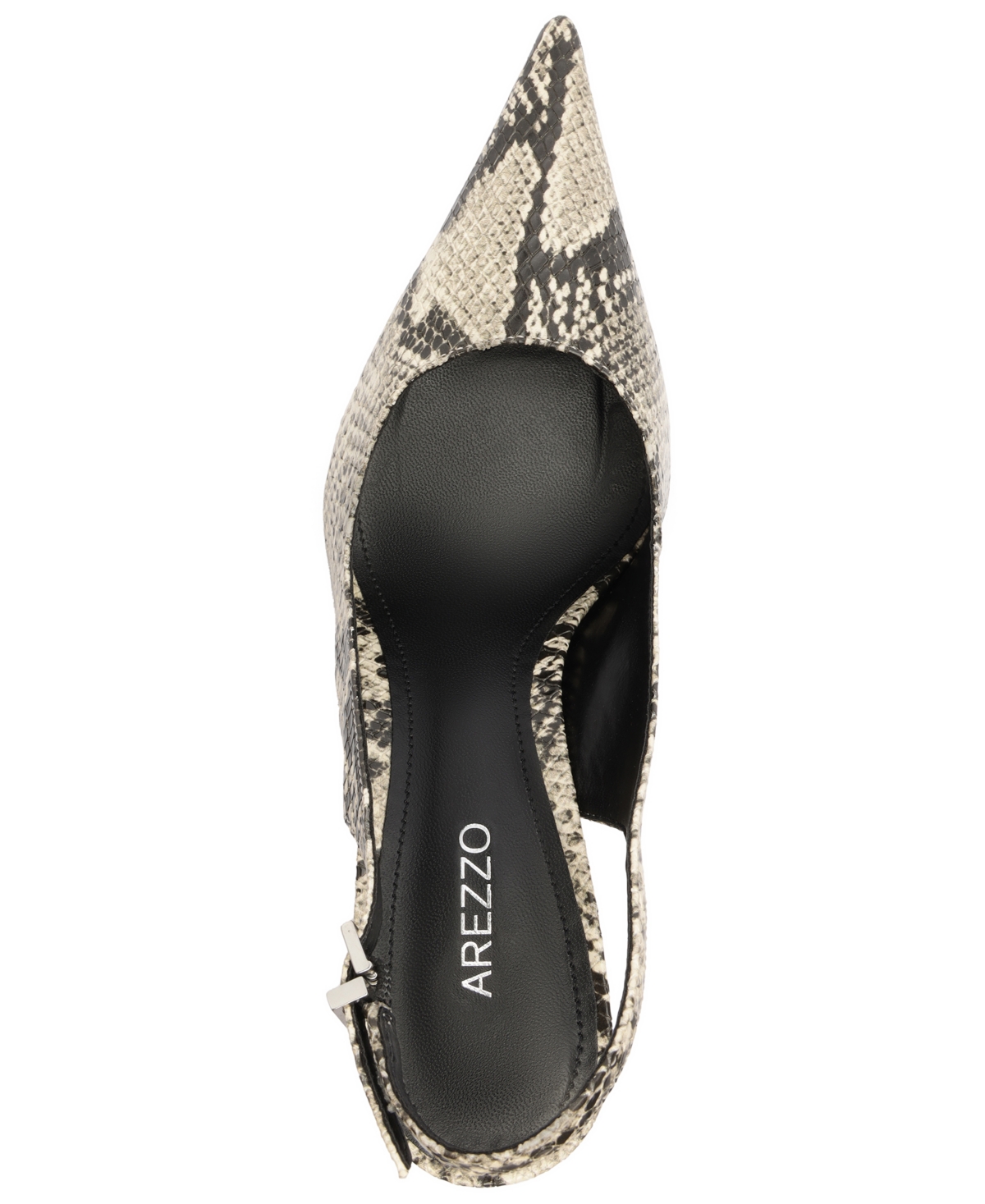 Arezzo Rowen Slingback Pointed Toe Wedge Pump In Brown