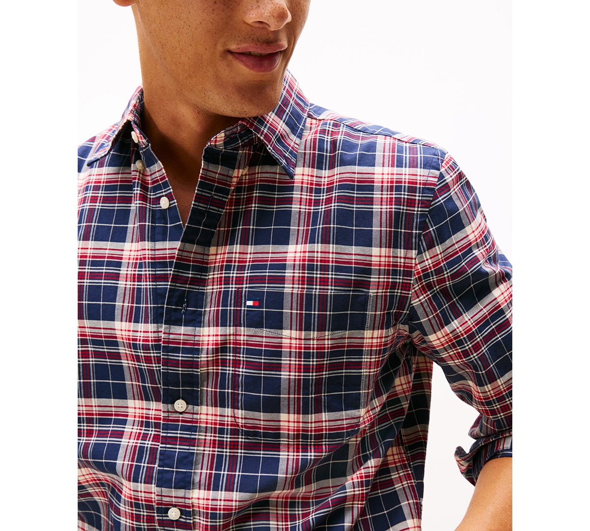 Tommy Hilfiger Men's Heritage Oxford Plaid Shirt In Multi