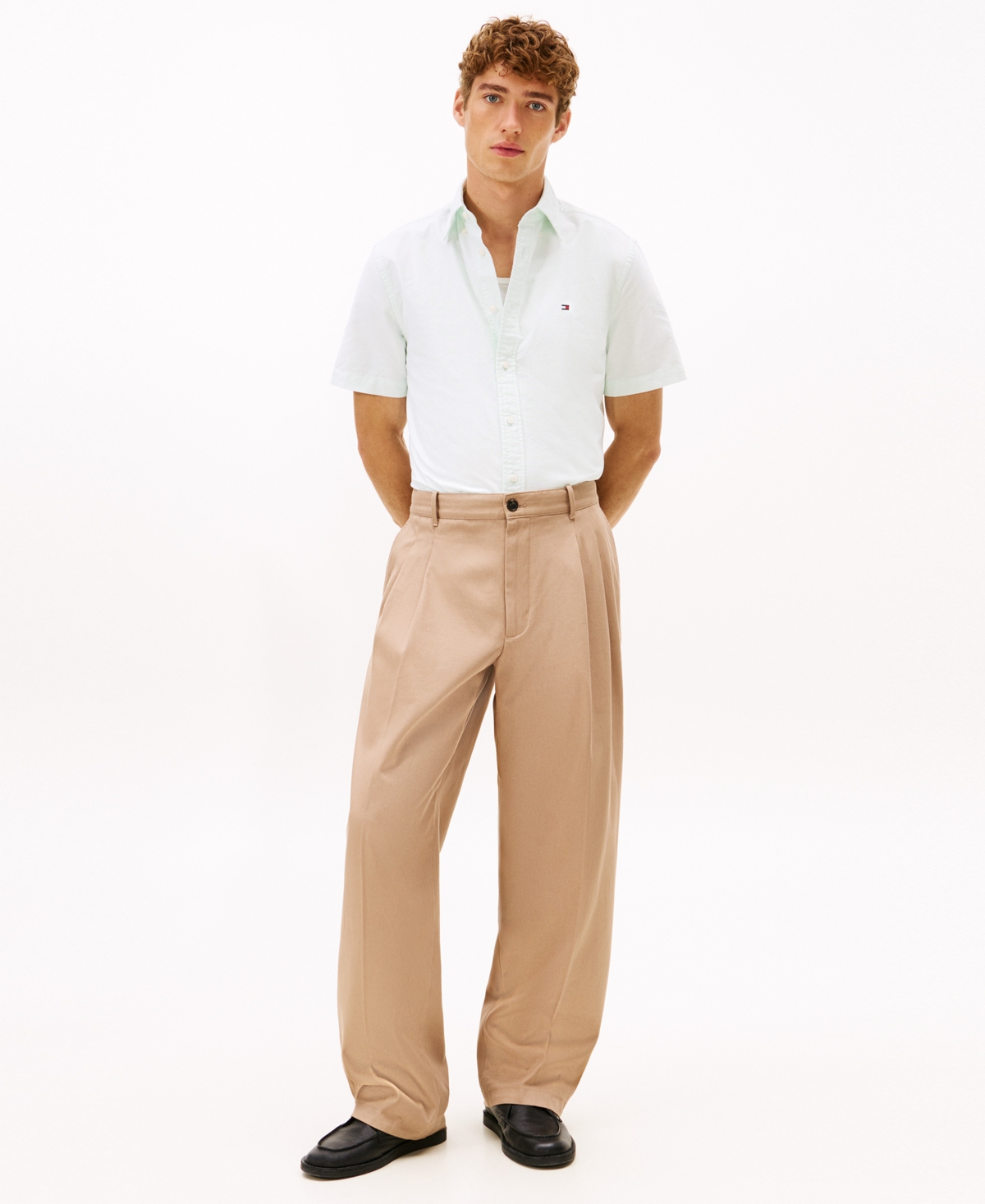 Tommy Hilfiger Men's Heritage Oxford Regular-fit Button-down Shirt In Blue