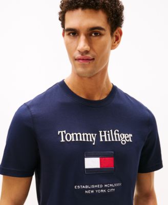 Men's Logo Embroidered Flag T-Shirt