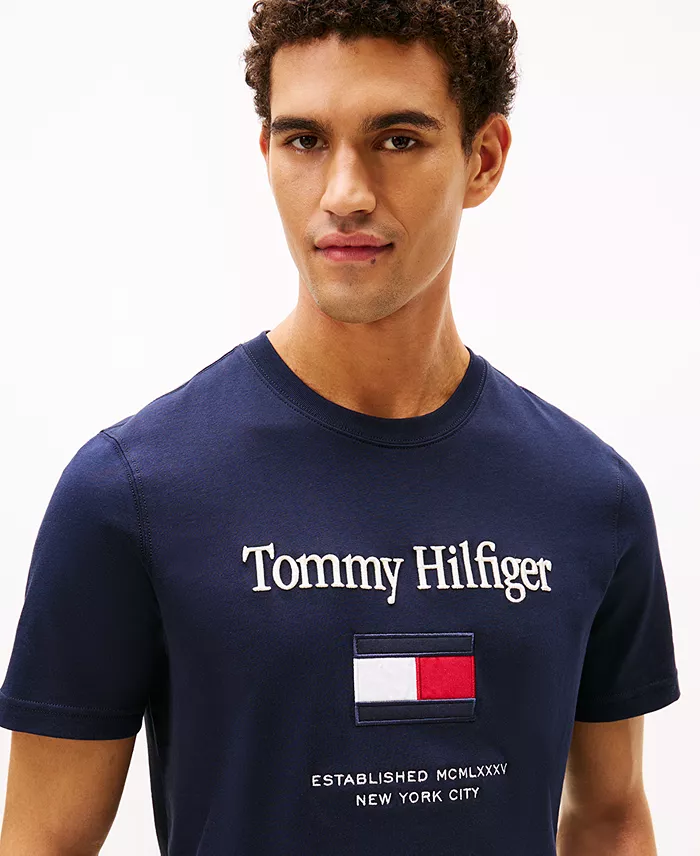 Men's Logo Embroidered Flag T-Shirt - thumbnail 3