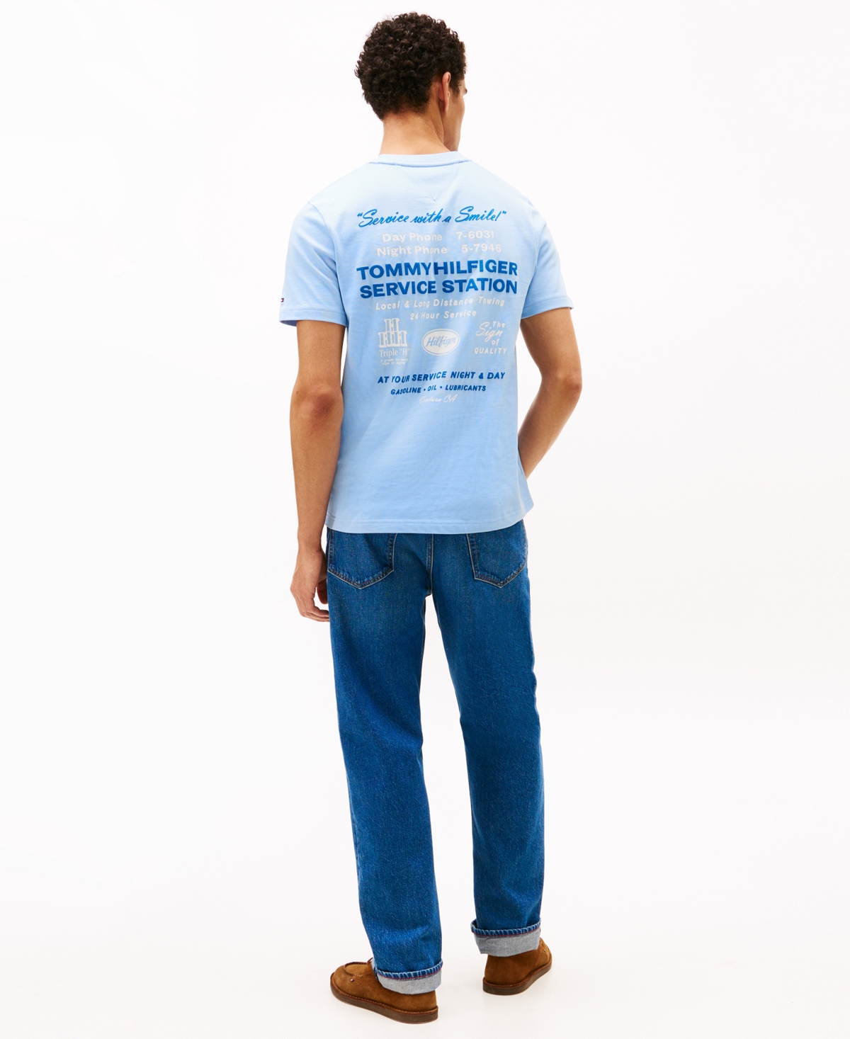 Tommy Hilfiger Men's Service Station Crewneck T-Shirt