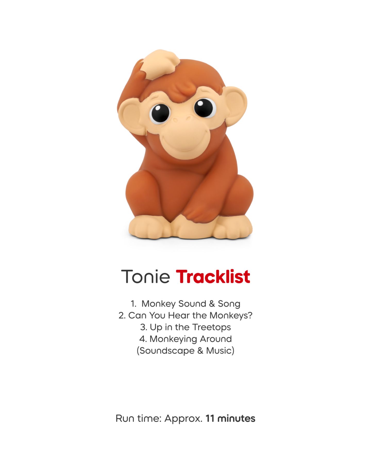 Детские игрушки My First Tonies Jungle Set Monkey, Parrot and Tiger Figurines, 3 Pack — фото 8
