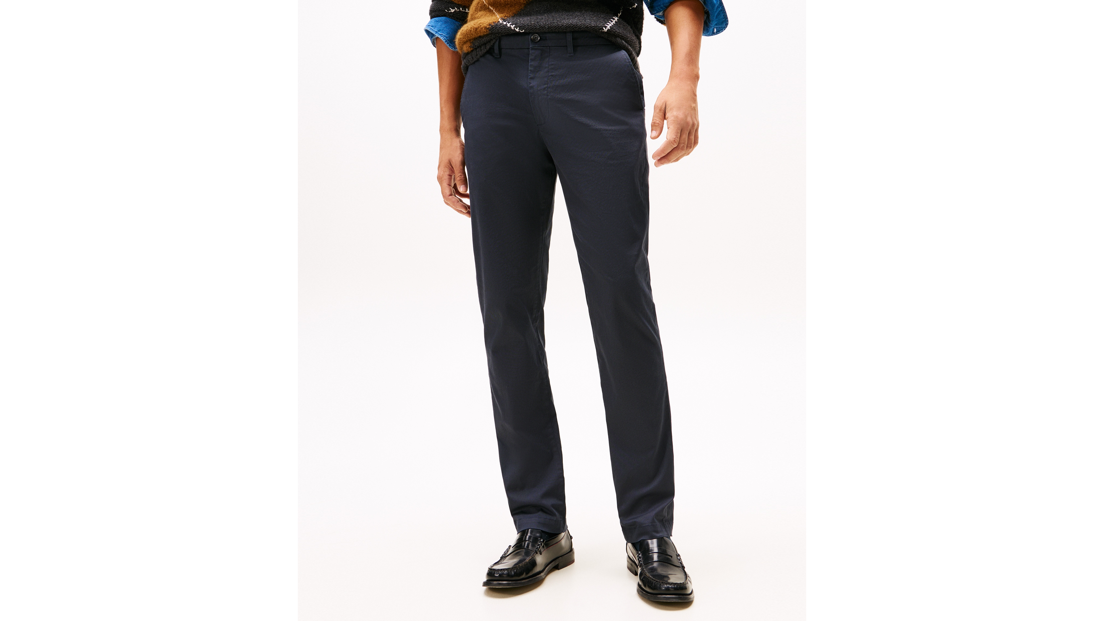 Tommy Hilfiger Men's Denton Printed Structure Slim Fit Pants