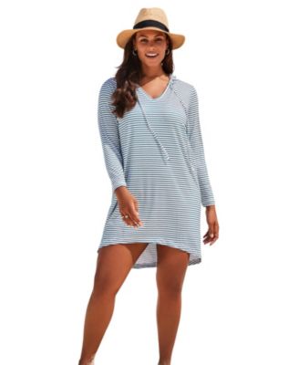 Women's Pack and Go Wrinkle-Resistant Cover Up Hoodie Dress