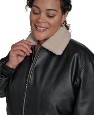 Plus Size Long Sleeves Bomber Jacket