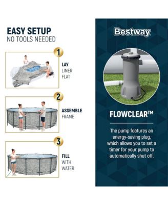 Steel Pro MAX 14'x48" Round Above Ground Swimming Pool with Pump & Cover